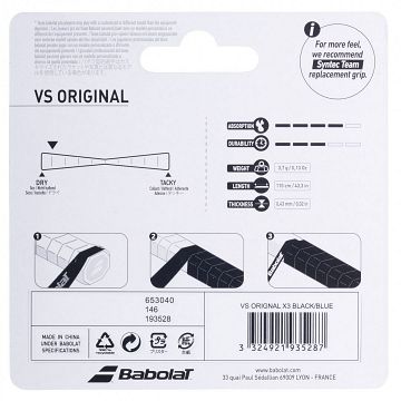 Babolat VS Original Overgrip 3Pack Black / Yellow